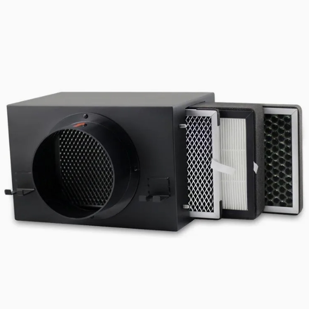 High Efficiency Inline HVAC Filter Box for Whole House Systems