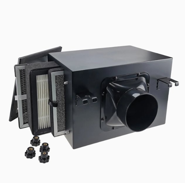 Insulated Galvanized Inline Filter Box with HEPA & Carbon Filters